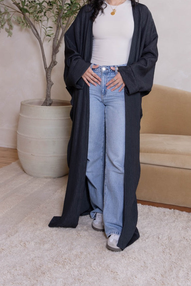Classic Oversized Open Abaya