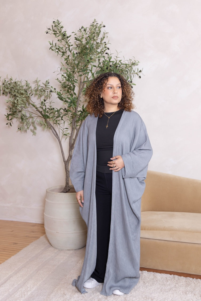 Classic Oversized Open Abaya