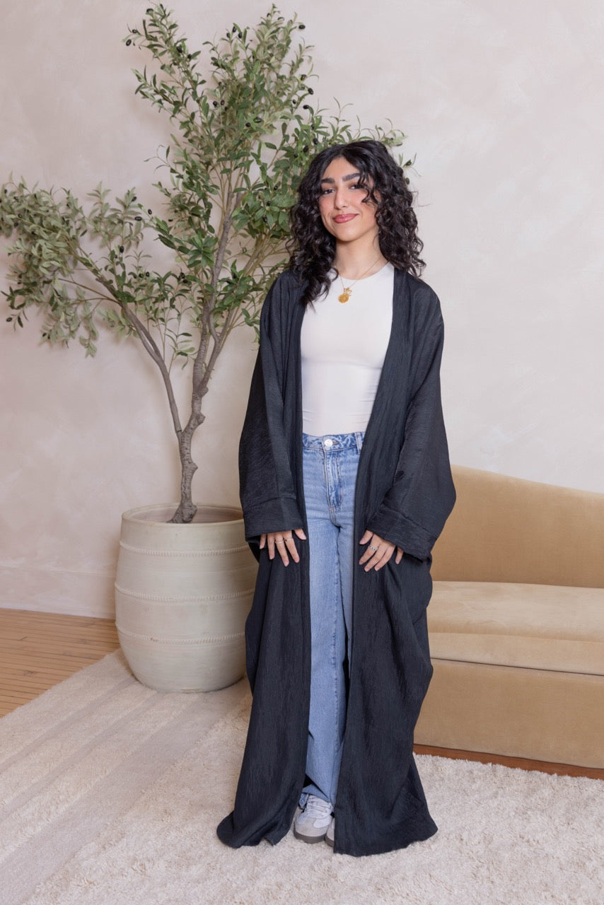 Classic Oversized Open Abaya