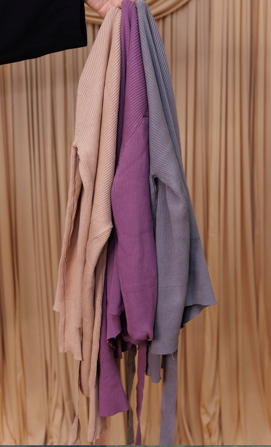 Tie-up Crop Knit Shirt
